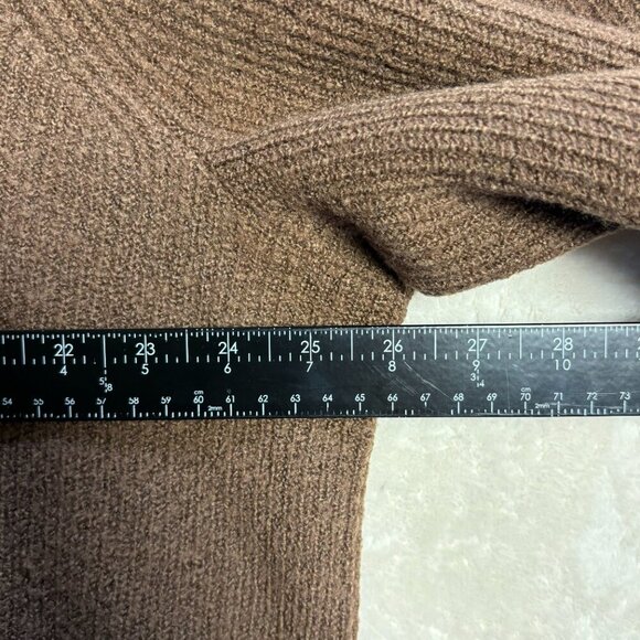 Madewell Womens Plus Melwood Square Neck Pullover Sweater 3X Coziest Yarn Brown - Picture 16 of 16